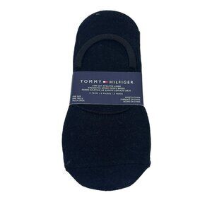 NEW Tommy Hilfiger 2-Pair No Show Liner Socks One Size Athletic Low Cut Navy